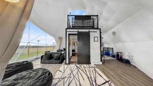 Tùy chỉnh 5m/6M/7m/8M Lều tuyết sang trọng ngoài trời PVC <span class=keywords><strong>Dome</strong></span> khách sạn nhà trắc địa mái vòm lều - Product Image 5