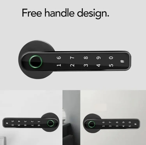 Cerradura Inteligente para Puerta Interior de Madera Tuya con Huella Dactilar y Contraseña, Pestillo Único, Carga USB, Llave Inteligente para Puerta Individual - Product Image 3