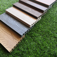 Panneaux de terrasse extérieurs en WPC à clipser, modernes, antidérapants, imperméables, à effet bois, pour piscine et aménagement paysager de jardin