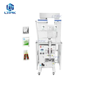 자동 티백 견과류 쌀 충전 포장 장비 과립 분말 용 3 호퍼 계량 장치 포장기