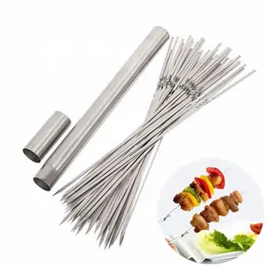 Hot 304 Stainless Steel Barbecue Tool Barbecue Needle Length 40cm Home Outdoor Barbecue