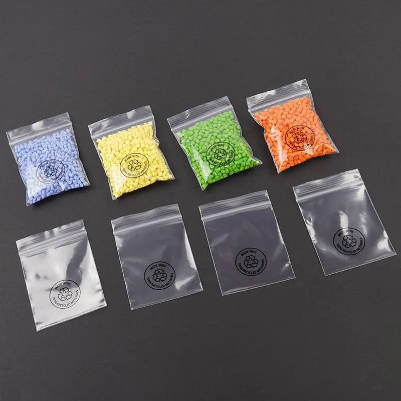 Bán buôn Chứng Khoán tùy chỉnh PE LDPE trong suốt rõ ràng Dây kéo tự niêm phong đồ trang sức nhỏ nhỏ Ziplock Zip khóa bao bì nhựa túi