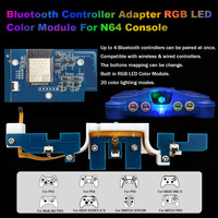 Controlador Inalámbrico Hispeedido IBlueControlMod con Adaptador Interno y Módulo de Color LED RGB para Consola de Juegos N64