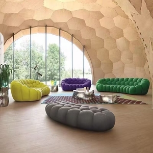Nouveau Canapé Sectionnel Commercial 2026 Populaire en Ligne, Rembourré en Éponge, en Velours Sans Cadre, Effet Bulle, Emballage Compressé pour l'Exportation - Product Image 6