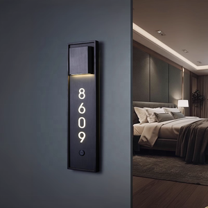 2025 Nouveaux numéros et lettres d'appartement Dsymbol, signalisation directionnelle du numéro de <span class=keywords><strong>chambre</strong></span> de motel, plaques d'immatriculation de <span class=keywords><strong>chambre</strong></span> d'hôtel - Product Image 5