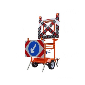Solar Arrow Traffic <b>Trailer</b> 2800*2000*3500mm Traffic Warning Flashing Lamps LED Traffic <b>Light</b> <b>Trailer</b> - Product Image 1