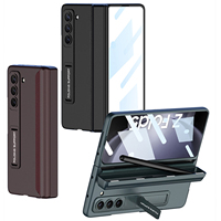 Dernières tendances Shell Film intégré étui à crayons tout compris pour Galaxy Z Fold5 trou de précision avec étui de téléphone support