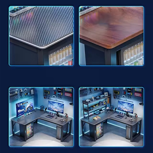 Bàn làm việc máy tính hình chữ L, bàn chơi game, tùy chỉnh OEM ODM cho văn phòng tại nhà - Product Image 5