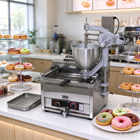 Machine automatique à faire des beignets, machine à frire les beignets en acier inoxydable, machine à beignets de table, mini-friteuse à beignets