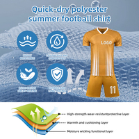 Seragam Sepak Bola V-neck, Setelan Seragam Sepak Bola Pria, Perlengkapan Sepak Bola, Seragam Sepak Bola Bernapas, Jersey Sepak Bola OEM Pro Wear