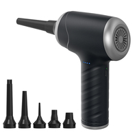 Souffleur d'air sans fil rechargeable pour clavier d'ordinateur avec moteur 55 000 tr/min, batterie 6000 mAh, écologique et portable