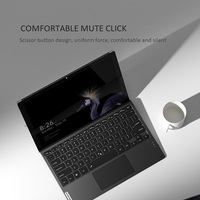 Yeni Ultra İnce Şarj Edilebilir Membran Ergonomik 7 Renkli RGB Arkadan Aydınlatmalı USB 3.0 Dokunmatik Yüzeyli Kablosuz BT 5.0 Tablet Klavyesi (Surface için)