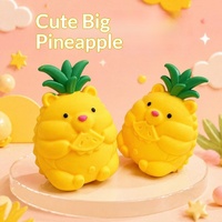 Nouveau Jouet Anti-Stress en Pâte à Modeler en Forme d'Ananas et d'Ours Mignon, Grand Format, à Presser, pour la Relaxation et comme Petit Ornement