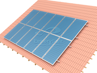 Système solaire commercial EmperySolar 5kWh 10kWh, batterie Lifepo4 montée sur rack, panneau solaire PV, suivi à 1 axe, montage par trempage à chaud