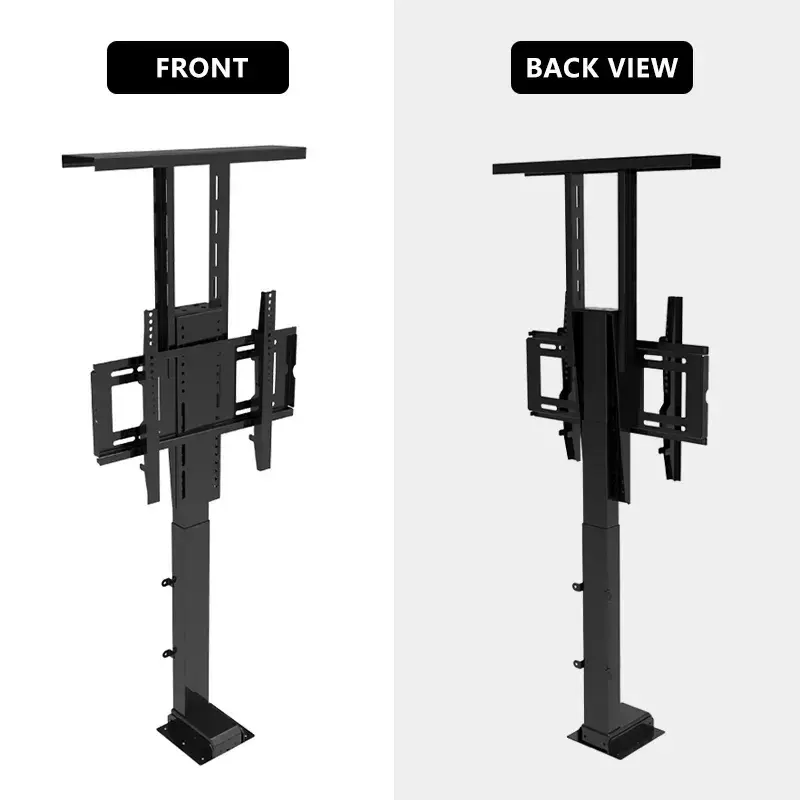32-70 Inch Electric TV Cabinet Lifter TV Lift Stand with Automatic Height Adjustment lcd monitor lift motorized tv lift cart