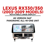 Nuevo Reproductor Multimedia para Auto de 12.3 Pulgadas con Pantalla Táctil Android, Radio, GPS, Navegación, Carplay y Asistencia de Reversa para Lexus
