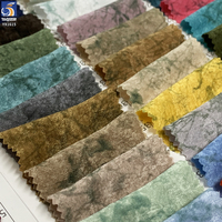 Tissu en velours et mousseline imprimé camouflage YX1615, tissé, léger et texturé, pour vêtements de mode