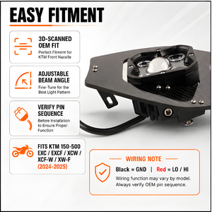 Faro Delantero LED para Motocicleta <span class=keywords><strong>Enduro</strong></span> para <span class=keywords><strong>KTM</strong></span> 150 250 <span class=keywords><strong>350</strong></span> 400 450 500 <span class=keywords><strong>EXC</strong></span>/EXCF/XCW/XCF-W/XW-<span class=keywords><strong>F</strong></span>, Faros Delanteros para Motocross 2024 2025 - Product Image 4