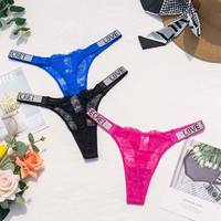 Fabrieksgroothandel Love Secret Transparante Strass Bikini Thong Dames Kant Panty Ondergoed Dames Thongs Bikini Lingerie