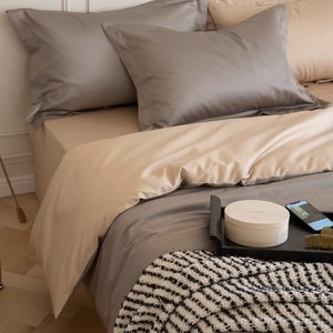 Juego de Ropa de Cama de Lujo Personalizable, Funda de Edredón de Algodón Puro de Color Sólido, Juego de Sábanas de Lujo al por Mayor - Product Image 6