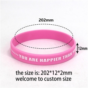 Fournitures de fête : Bracelets en caoutchouc en stock, bracelets en silicone personnalisés avec citations inspirantes, bracelets en caoutchouc - Product Image 3
