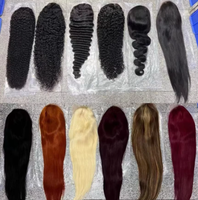 Perruque Lace Front HD Transparente 13x6 de 40 Pouces, Sans Colle, Cheveux Humains Vierges Brésiliens Lisses Pré-Pluckés pour Femmes Noires - Vente en Gros