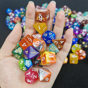 Dados de Plástico al por Mayor, Dados Poliédricos de Acrílico para Juegos de Rol, Dungeons and Dragons, D&D, D4-D20, Estilos Surtidos Aleatorios - Product Image 3