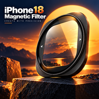 Filter Ponsel OEM MagiFilter Laris Manis Dengan Lensa Filter Magnetik VND CPL UV Black Mist, Aksesoris Fotografi Seluler untuk iPhone 18