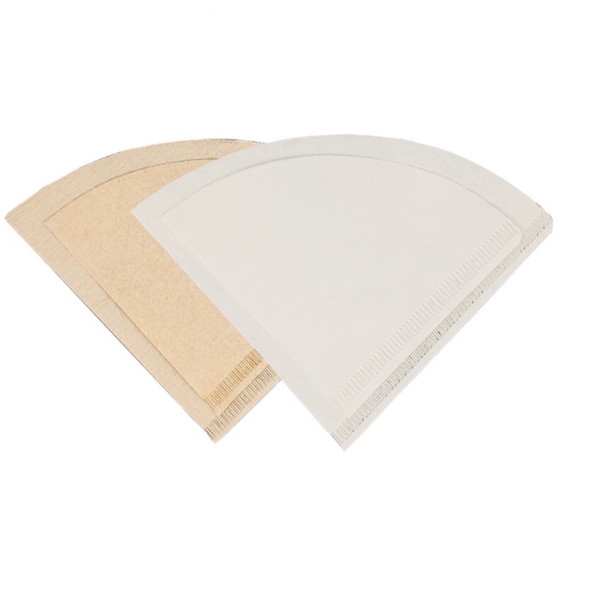 Заводская цена, натуральные кофейные фильтры, одноразовые кофейные фильтры в форме конуса V60, бумага, 100 шт. в упаковке
