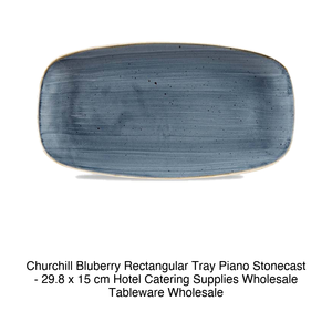 Plateau de service rectangulaire Bluberry 29,8 × 15 cm Churchill Stonecast Top -6-Sbbsxo11 - Product Image 2