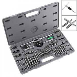 Juego de herramientas profesionales para roscar y roscar, juego de herramientas para roscar, roscar, cortar y roscar, 60 uds. - Product Image 1