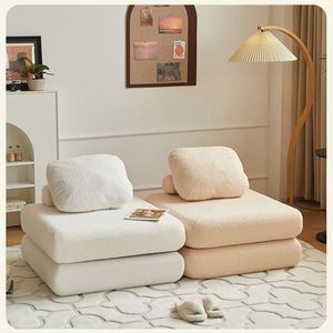 Modular Mochi <b>Sofa</b> Bed Foam Filling Square Shape <b>Cream</b> Color Living Room Furniture For Children Adults Elderly - Product Image 1