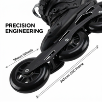 YSMLE Patins à roulettes en ligne 4 roues haute performance, en aluminium, pour la course professionnelle, pour hommes ou femmes, patins de fitness, vente chaude