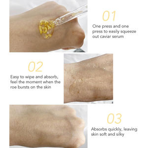 Etiqueta privada coreana antienvejecimiento 24K oro caviar cara cuidado de la piel suero antiarrugas brillo suero Facial productos para el cuidado de la piel - Product Image 5
