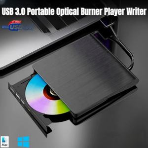 Graveur de dvd usb haute vitesse lecteur optique externe cd dvd rw graveur de lecteur dvd portable pour ordinateur portable/ordinateur de bureau/PC tout-en-sur - Product Image 4