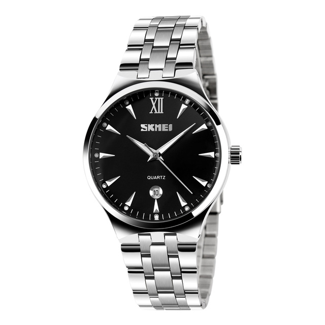SKMEI 9071 High Quality Custom Watch Japan Movt Quartz Watch Stainless Steel Caseback Couple Watch