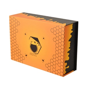 Custom Matte Magnetic Closure <b>Gift</b> <b>Boxes</b> Packaging Luxury Foldable Magnetic Box for Honey - Product Image 2