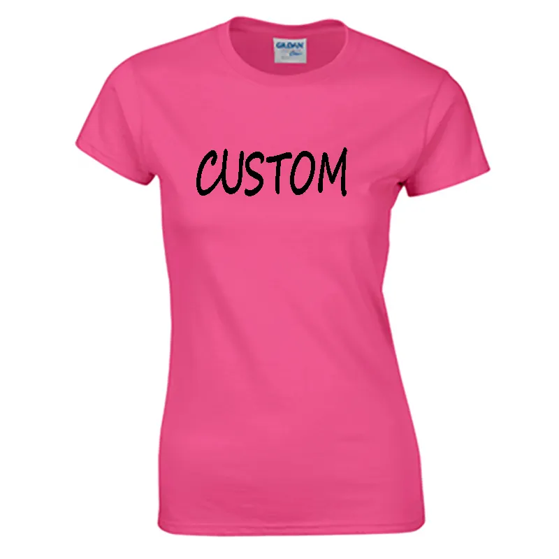 2021 Best Selling Custom Logo Printing 100% Cotton Blank White T Shirt Women