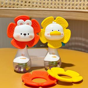 Sonajeros de mano de gel de dientes de bebé suave, martillo de arena pequeño, <span class=keywords><strong>mordedura</strong></span> de 0-6 meses, rompecabezas para recién nacidos de 1 año, juguete de entrenamiento de agarre - Product Image 1