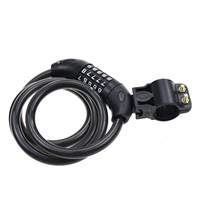 Candado de Combinación Reajustable de 5 Dígitos para Bicicleta, Ligero, Portátil, Ajustable, Antirrobo