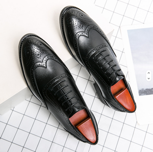 Zapatos Negros con Punta en Pico y Cordones, Parte Superior de Tejido, Suela de Goma Antideslizante, Entresuela de EVA para Todas las Temporadas - Product Image 3