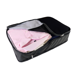 Organisateur de valise de voyage léger personnalisé, cubes de rangement pour bagages en polyester durable avec dessus en maille, lot de 4 cubes de compression - Product Image 6