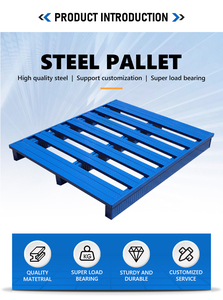 עגלת משטחים מפלדה דו-כיוונית, חד-צדדית, עמידה במיוחד, עם הגנה מפני קורוזיה, משטח מגולוון, קיבולת 1.5-6 טון. - Product Image 2