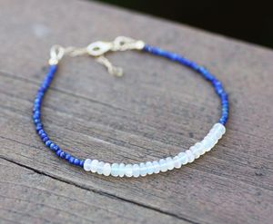 <span class=keywords><strong>Bracciale</strong></span> di perline di pietra naturale di <span class=keywords><strong>perle</strong></span> d'acqua dolce di cristallo di vera pietra naturale braccialetto di perline per le donne - Product Image 2