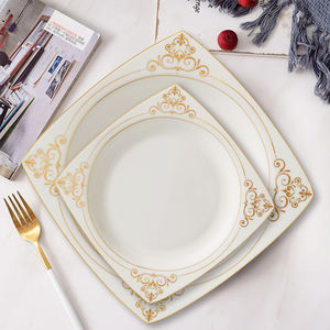 Assiette en porcelaine de luxe ensemble d'assiettes en céramique ensemble d'assiettes en porcelaine ronde en céramique pour Restaurant Savall Horeca quantité de 10 pouces - Product Image 4