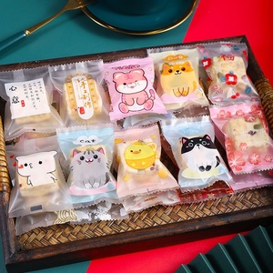 MorSun 100pcs Heat Sealed Snowflake Crisp Nougat Cranberry Biscuit Wrapping Pouch 7*10cm - Product Image 3