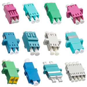 Adaptateur Fibre Optique RGC Monomode Multimode LC DX OM3 OM4 G652D Connecteur Rapide FTTH Plastique LC-LC à Flange Garantie 1 An - Product Image 1