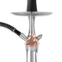 Coffret cadeau Chicha arabe Narghile complet en verre Shesha Nargile Vase en alliage d'aluminium Fumer Chicha Shisha Huka Sheesha Set