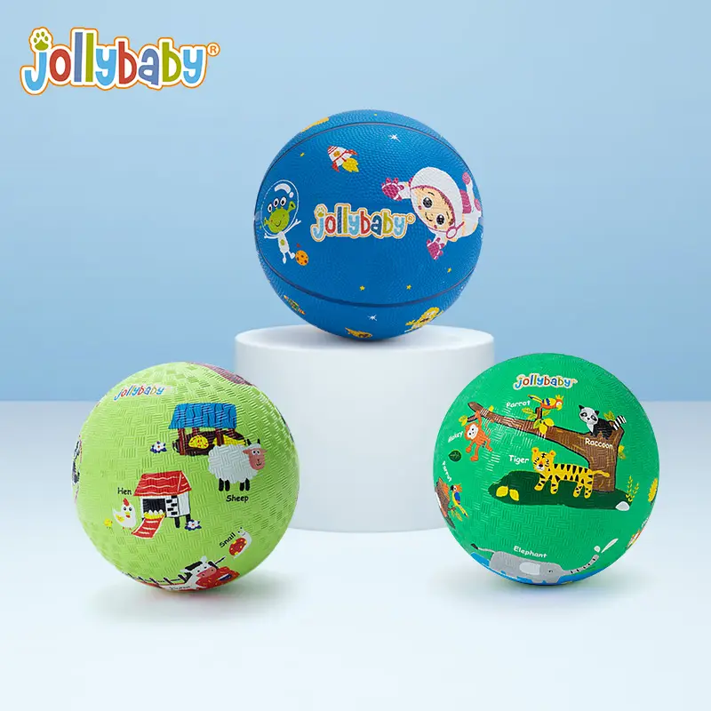 Promotion fashion custom stuffed soft leather educational leather printing ball toy for baby