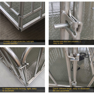 충전식 전자 가축 계량 저울 300kg 용량 스틸 플랫폼 가축용 모델 LED 디스플레이 OEM ODM 지원 - Product Image 4